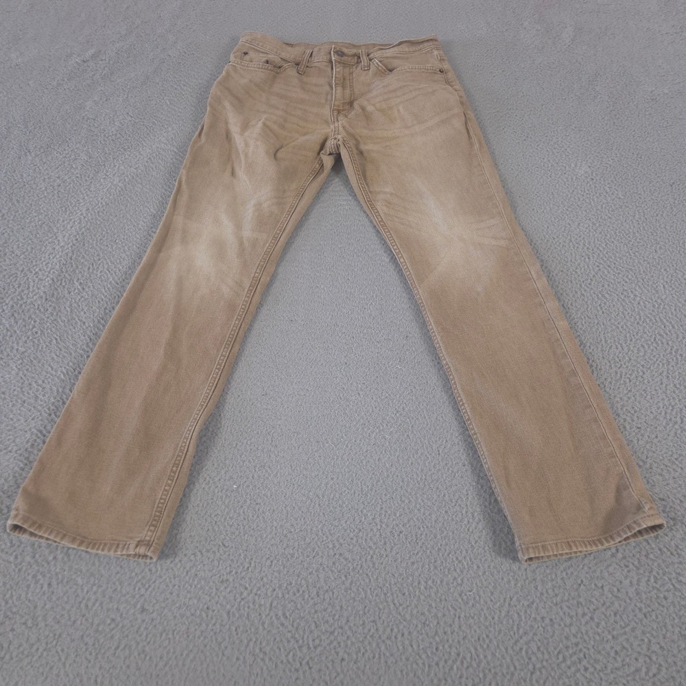 Goodfellow & Co Jeans Mens 33x32 Tan Straight Total Flex Stretch Pants Preppy